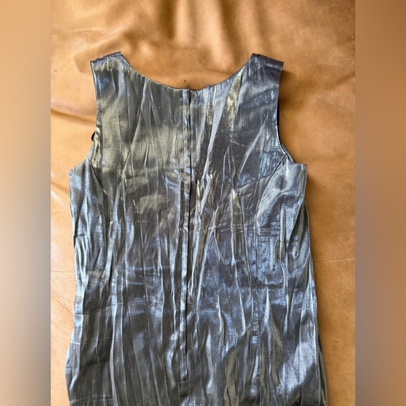 Vintage Another Thyme Silver Dress Fits Like XL See Pictures Has Been Altered - Picture 7 of 8